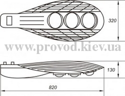 Размеры Cobra LED-КУ120/5000-УХЛ1